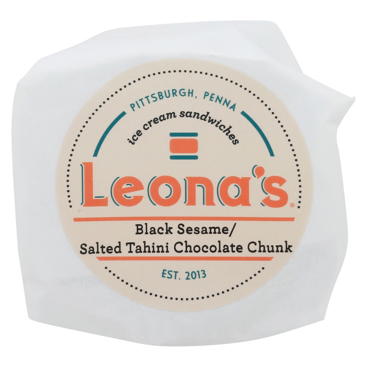 slide 10 of 12, Leona's Black Sesame/Salt Tahini Chocolate Chunk, 1 ct