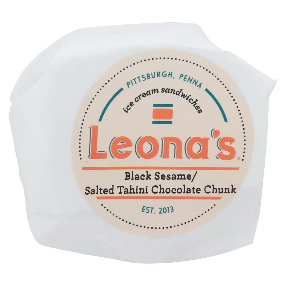 slide 3 of 12, Leona's Black Sesame/Salt Tahini Chocolate Chunk, 1 ct