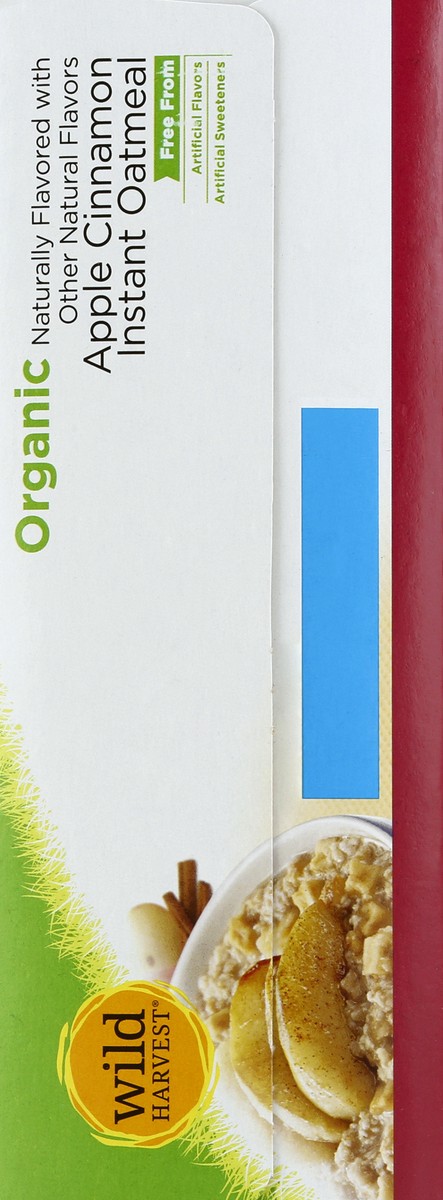 slide 5 of 9, Wild Harvest Apple Cinnamon Orgc Instant Oatmeal, 11.29 oz