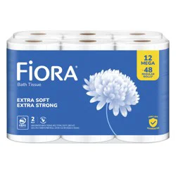 Fiora 2-Ply Extra Soft Extra Strong Unscented Mega Bath Tissue