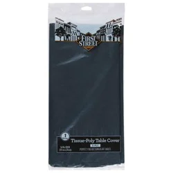 First Street Black Velvet Tablecover 54X108
