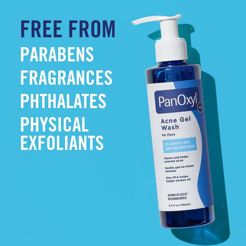 slide 9 of 9, PanOxyl Acne Gel Wash 2% Salicylic Acid 6.5oz Bottle, 6.5 oz