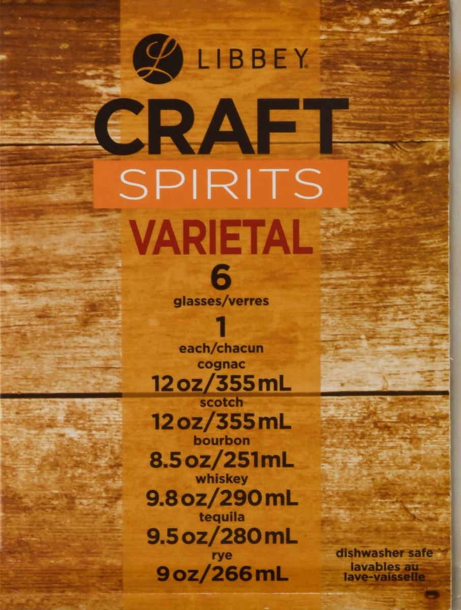 slide 8 of 11, Libbey Craft Spirits Varietal Glasses 6 ea, 6 ct