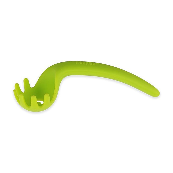 slide 1 of 2, Haakaa Silicone Toddler Noodle Spoon - Green, 1 ct