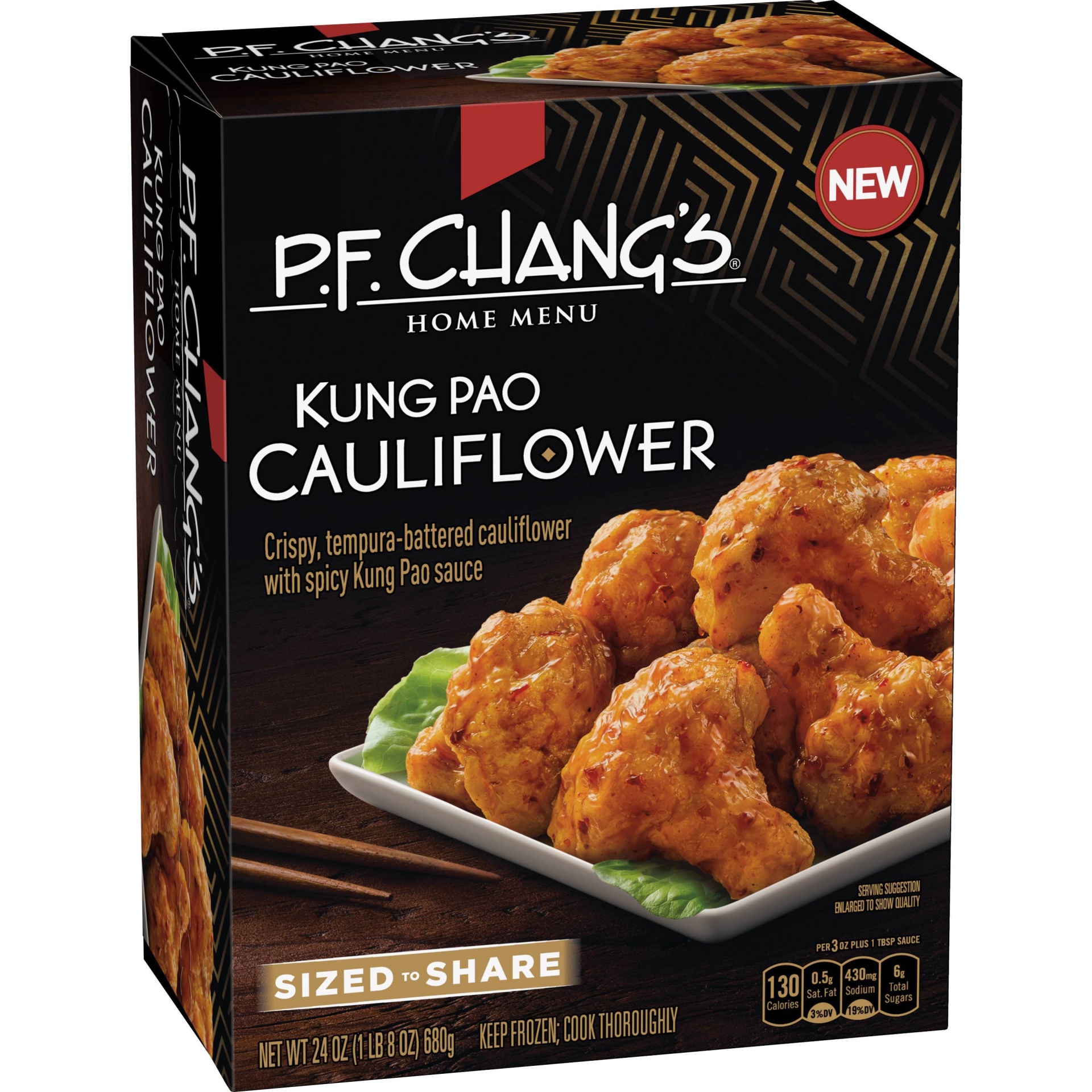 slide 1 of 1, P.F. Chang's Home Menu Frozen Appetizer, Kung Pao Tempura-Battered Cauliflower, 24 oz, 24 oz