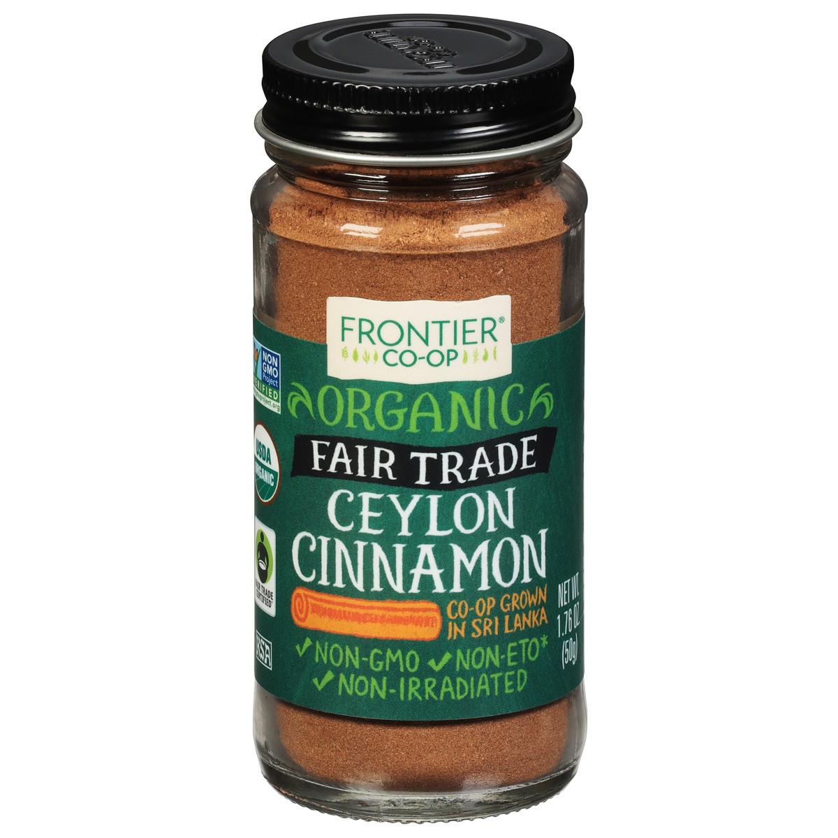 slide 1 of 12, Frontier Herb Frontier Co-op Ground Ceylon Cinnamon, 1.76 oz