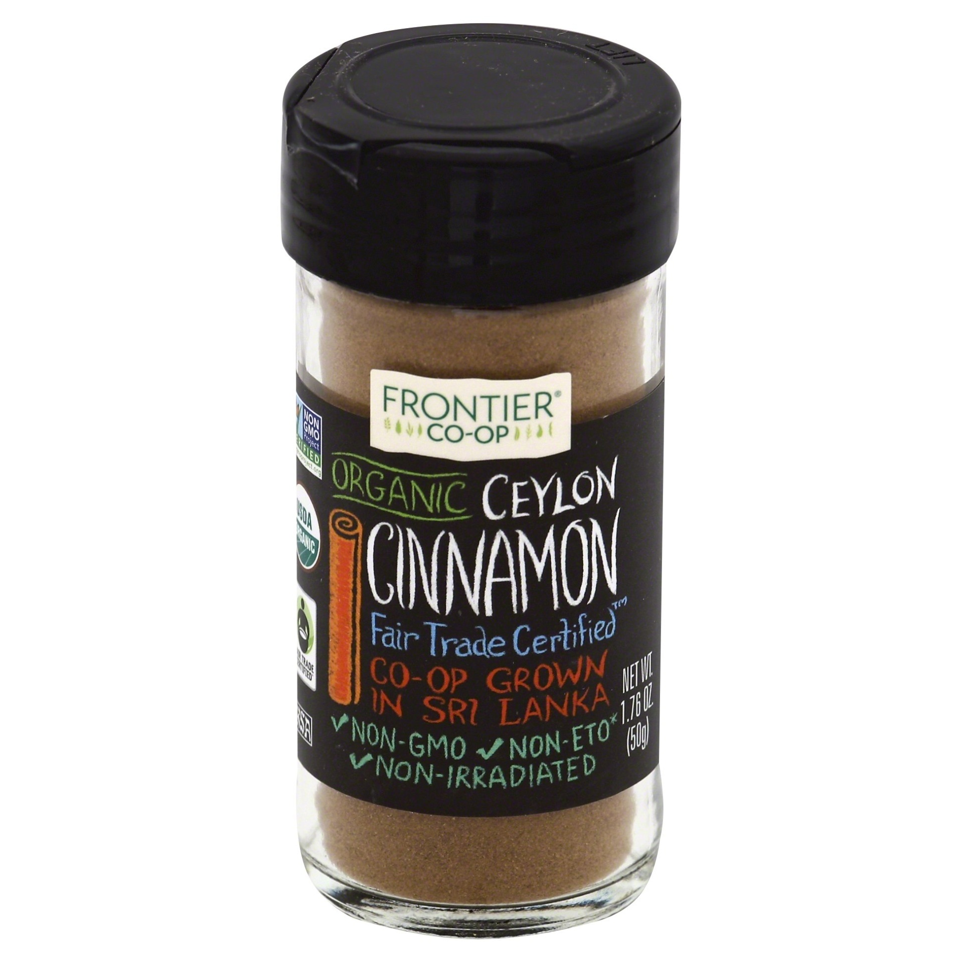slide 1 of 1, Frontier Herb Organic Ground Ceylon Cinnamon, 1.76 oz