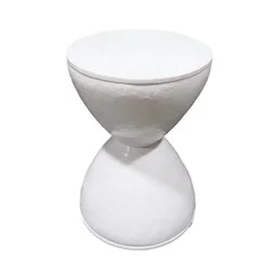 HD Designs Outdoors Hourglass Stool - White