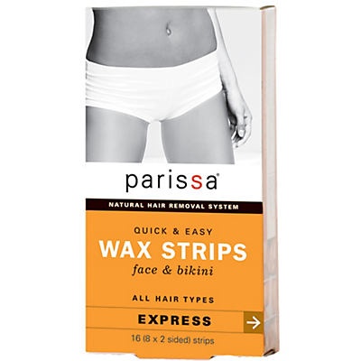 slide 1 of 1, Parissa Quick & Easy Face & Bikini Wax Strips, 16 ct