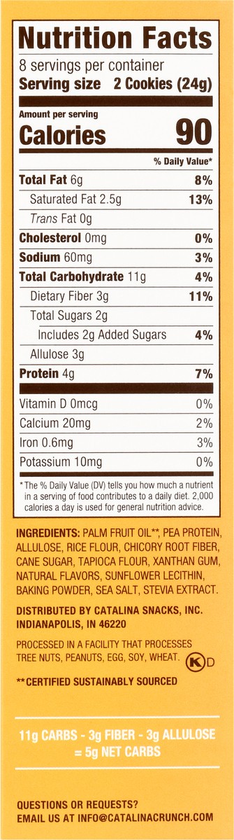 slide 15 of 15, Catalina Crunch Vanilla Creme Keto Sandwich Cookies, 6.8 oz, 16 ct