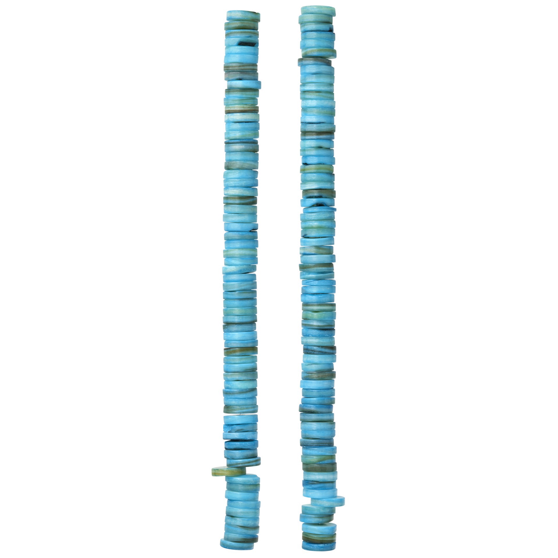 slide 2 of 3, Aqua Shell Round Heishi Beads By Bead Landing, 8mm, 8mm