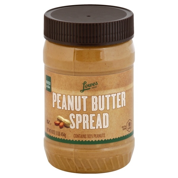 slide 1 of 1, Lowes Foods Creamy Peanut Butter Spread, 16 oz