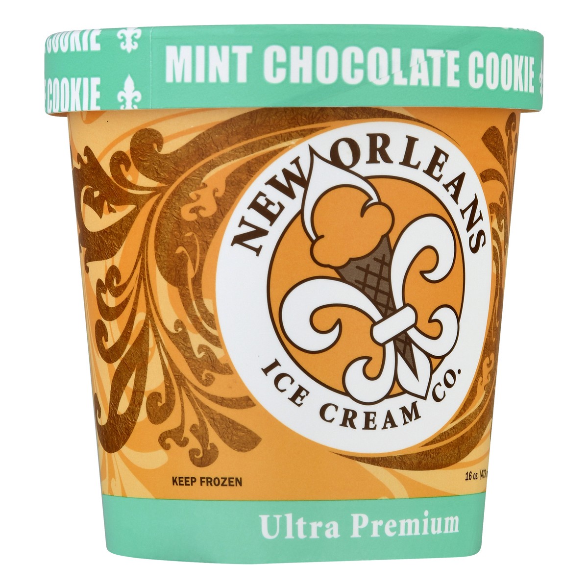 slide 4 of 10, New Orleans Ice Cream Co. Ultra Premium Mint Chocolate Cookie Ice Cream 16.0 oz, 16 oz