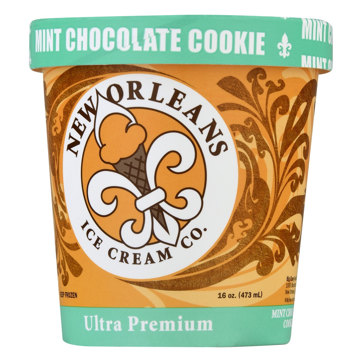 slide 7 of 10, New Orleans Ice Cream Co. Ultra Premium Mint Chocolate Cookie Ice Cream 16.0 oz, 16 oz