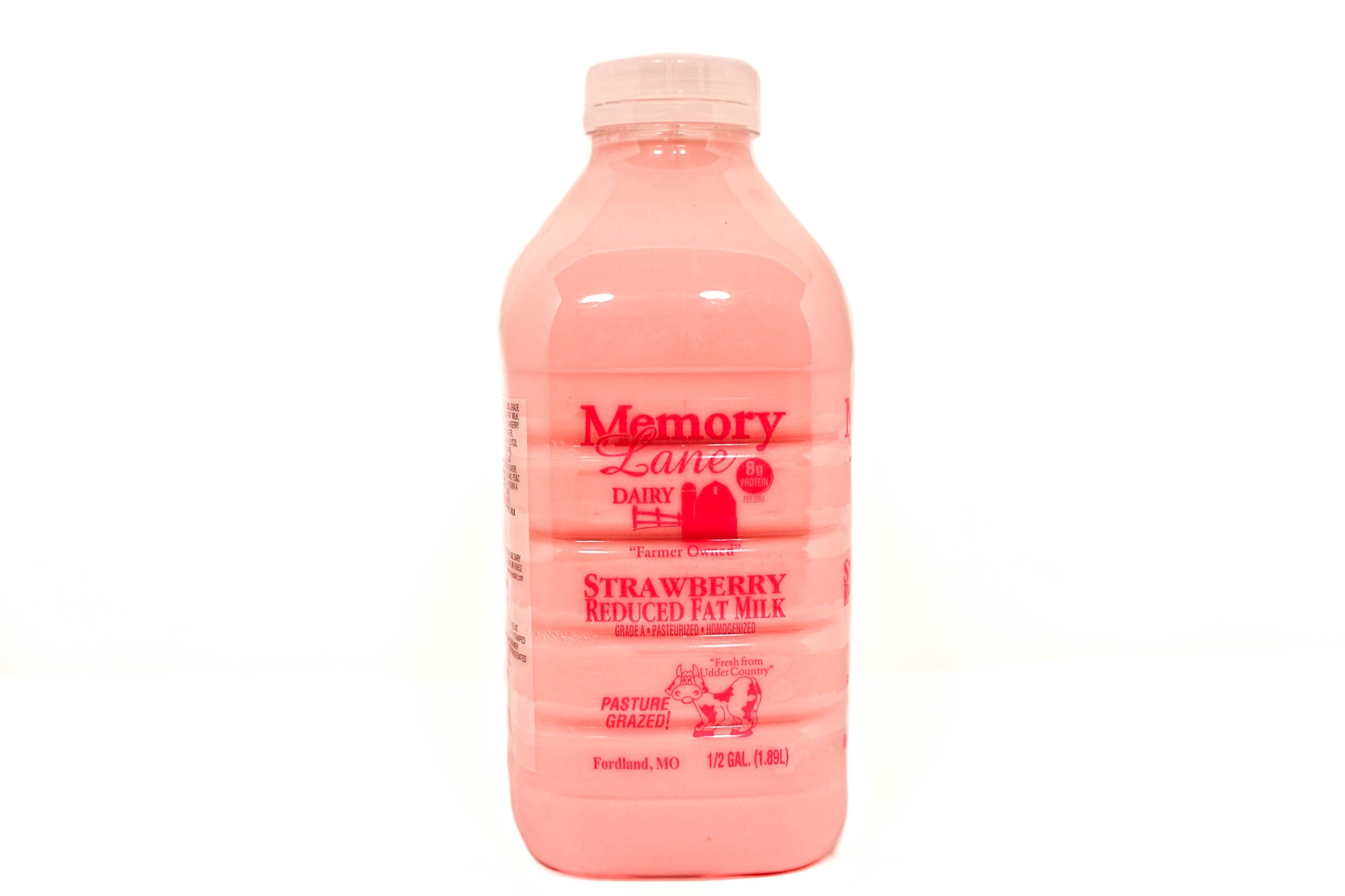 slide 1 of 1, Memory Lane Strawberry Flavored Milk, 1/2 gal