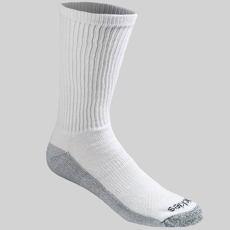 slide 2 of 3, Dickies Dri-Tech Comfort Moisture Control Crew Socks, Size 6-12, 6 pair