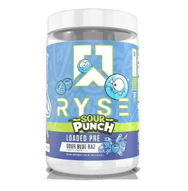 slide 1 of 1, Ryse Sour Punch Blue Raz Loaded Pre Powder, 15.4 oz