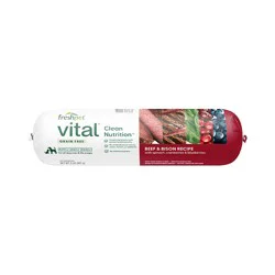 Freshpet Vital Grain Free Beef & Bison Recipe with Spinach