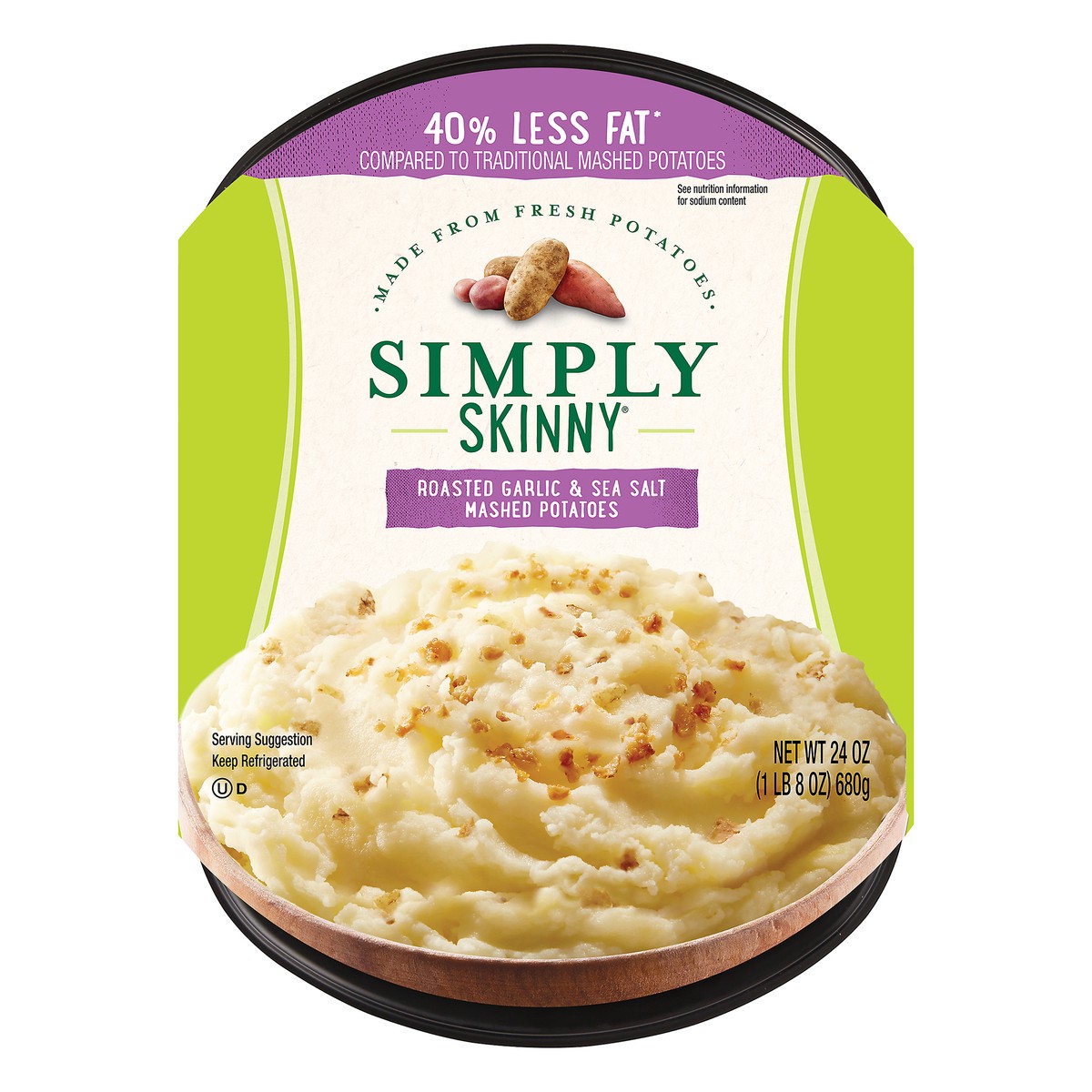 slide 7 of 7, Simply Skinny Simply Potatoes Mashed Potato Grlc/Ssalt, 24 oz