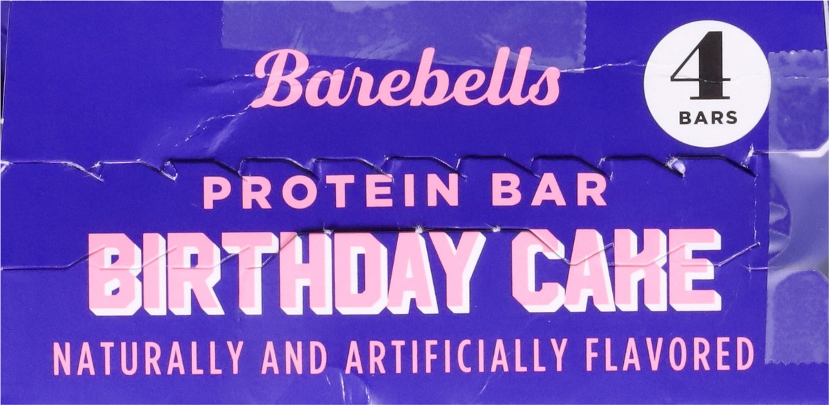 slide 6 of 13, Barebells - 20g Protein Bar Birthday Cake (4 Count), 