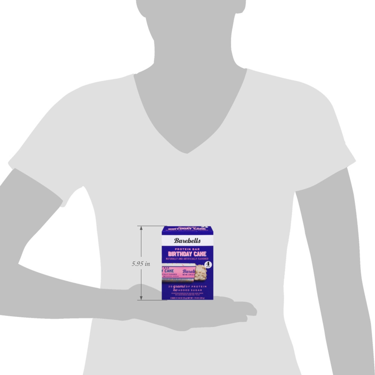 slide 7 of 13, Barebells - 20g Protein Bar Birthday Cake (4 Count), 