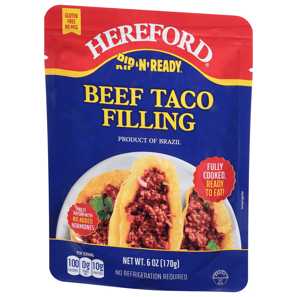 slide 5 of 9, Hereford Rip 'n' Ready Beef Taco Filling 1 ea, 1 ct
