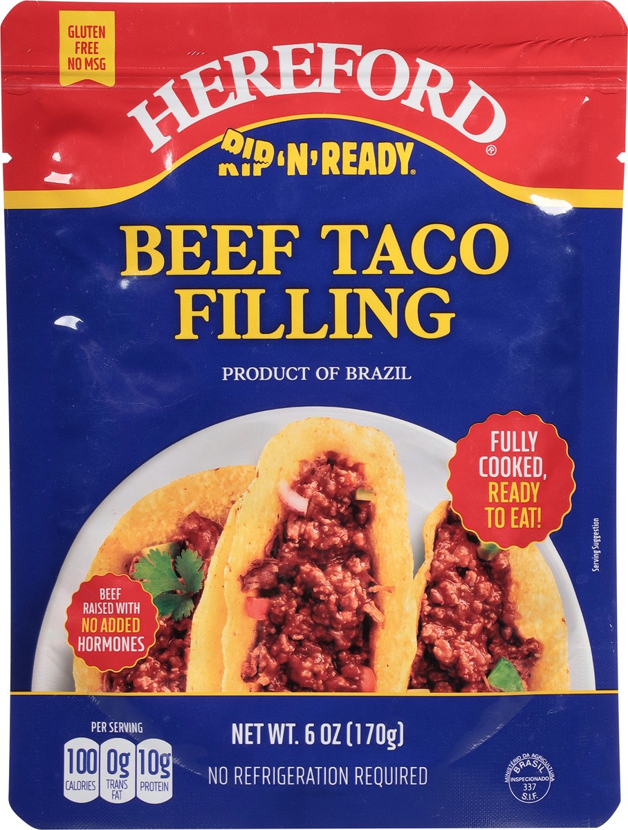 slide 8 of 9, Hereford Rip 'n' Ready Beef Taco Filling 1 ea, 1 ct