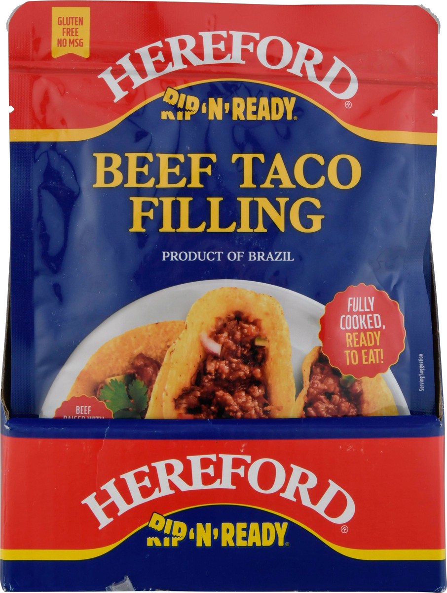 slide 1 of 9, Hereford Rip 'n' Ready Beef Taco Filling 1 ea, 1 ct