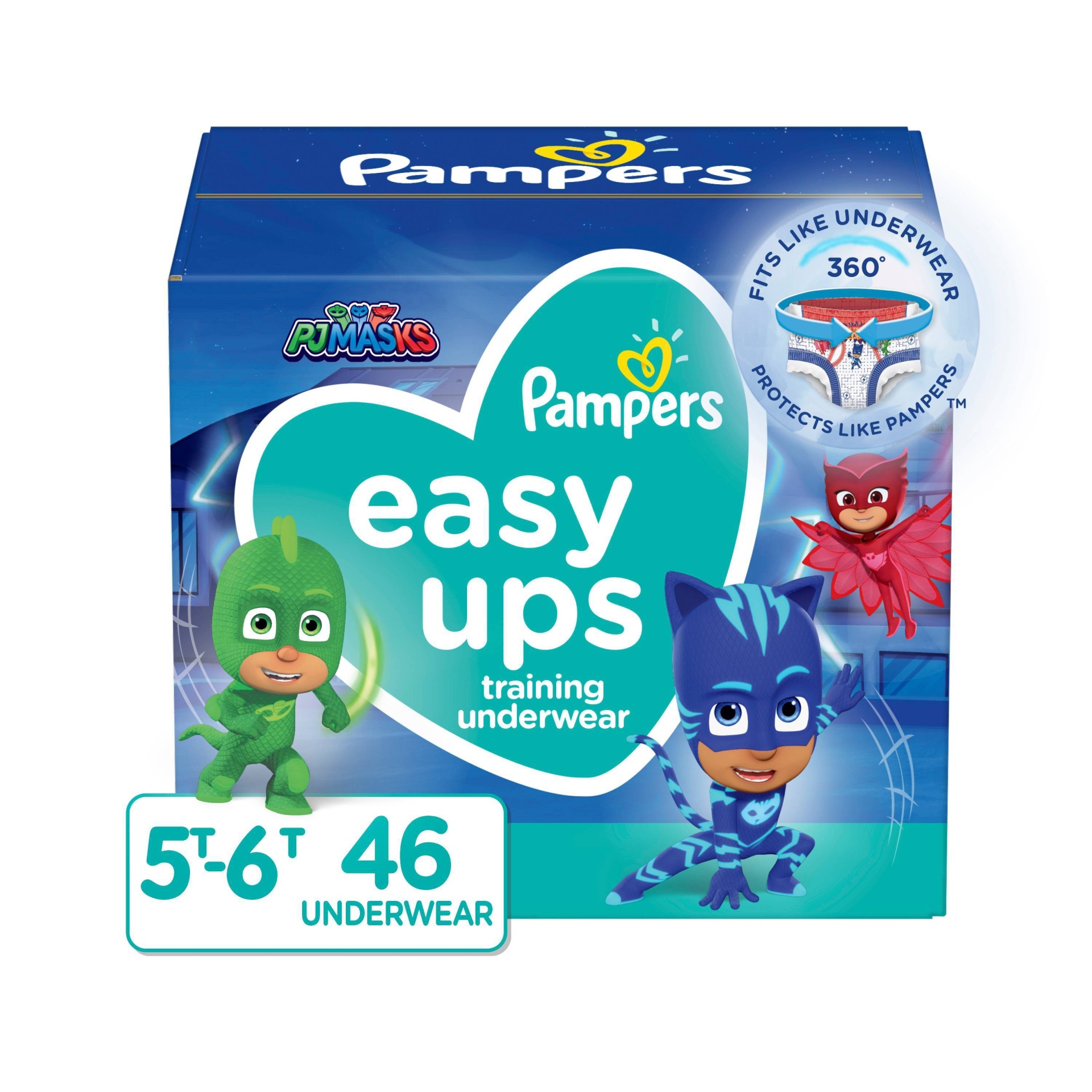 slide 1 of 10, Pampers Easy Ups Boys Training Underwear Super Pack Size 5T-6T, 46 ct