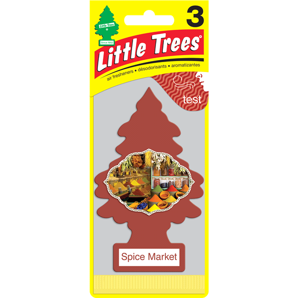 slide 1 of 1, Little Tree Spice Market Air Freshner, 3 ct