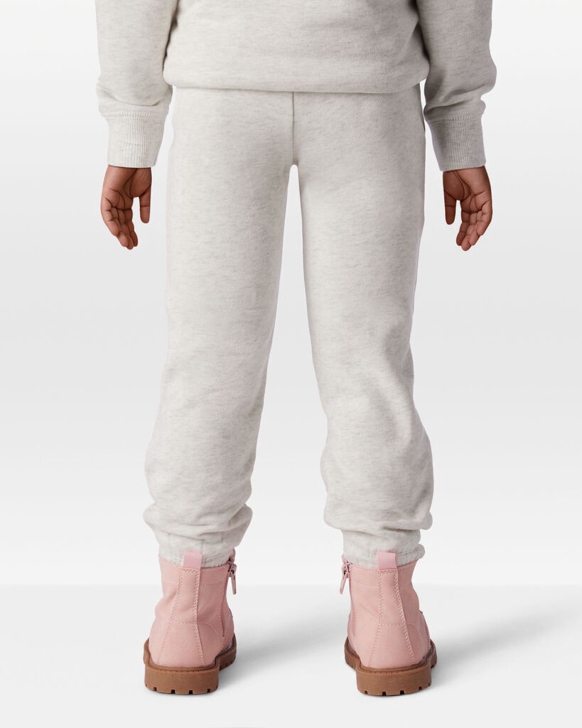 slide 4 of 5, Carter's Toddler Girl DayDream Fleece Joggers - Grey Grey 5T, 1 ct