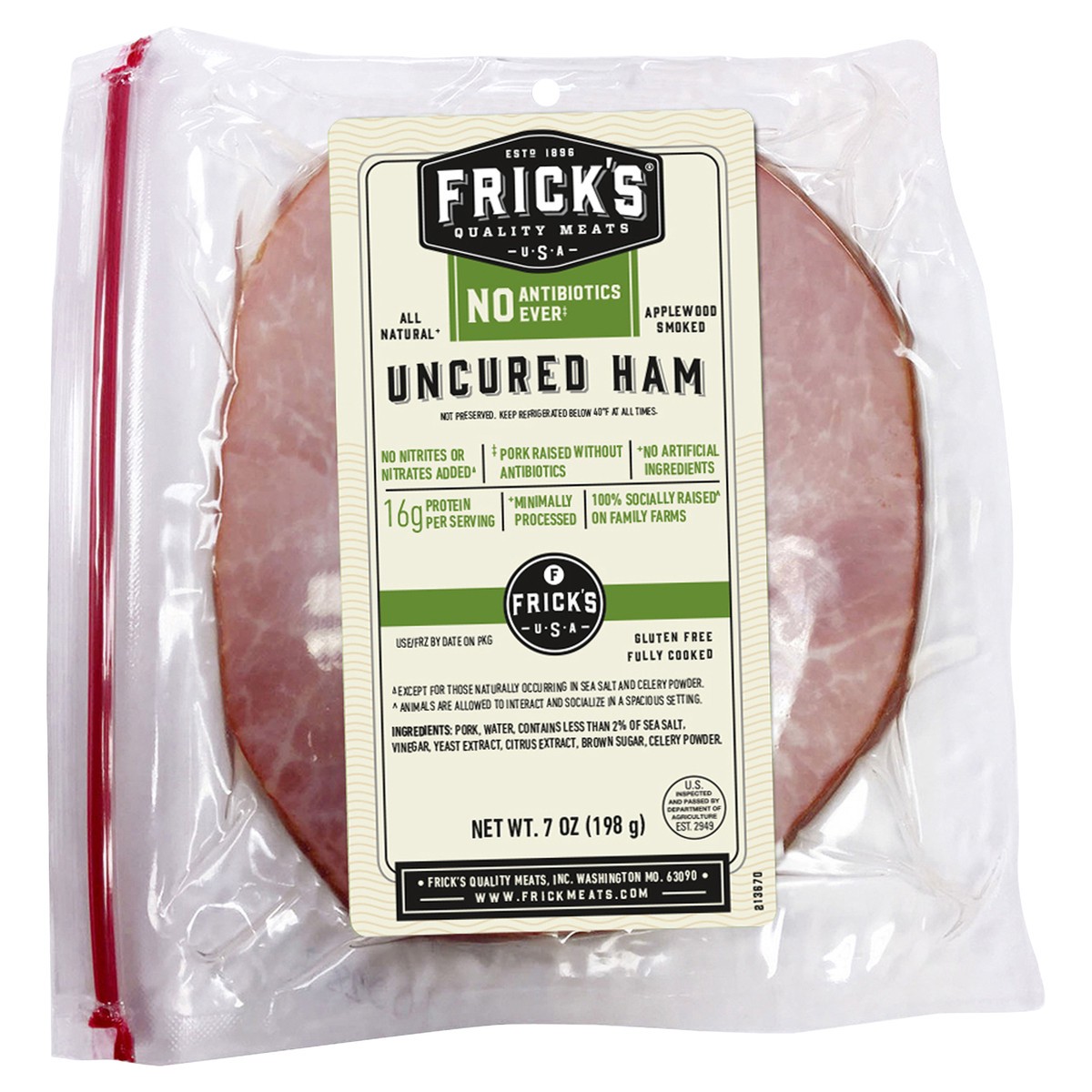 slide 5 of 7, Frick's Uncured Ham, 1 ct