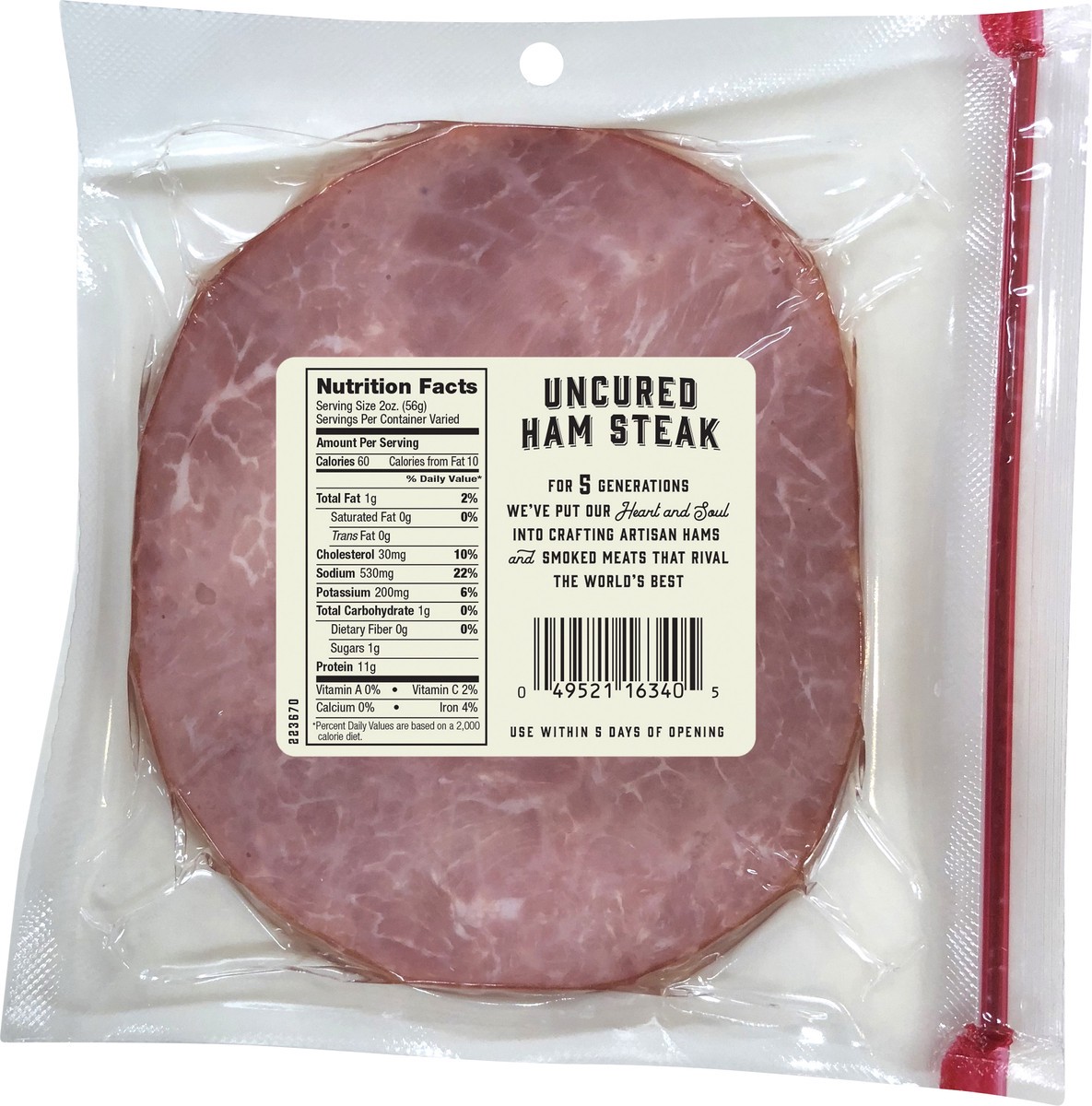 slide 3 of 7, Frick's Uncured Ham, 1 ct