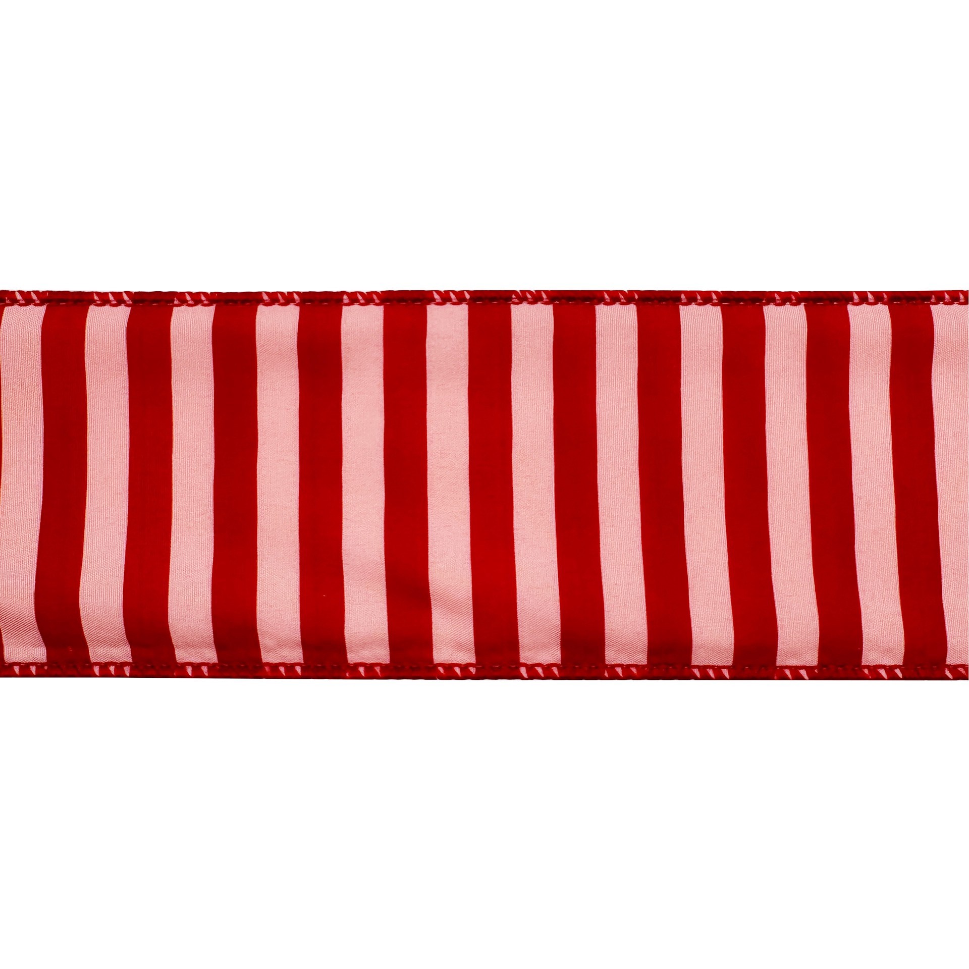 slide 2 of 3, 2.5" X 20ft. Holly Jolly Stripes Wired Ribbon By Celebrate It, 2.5 in x 20 ft