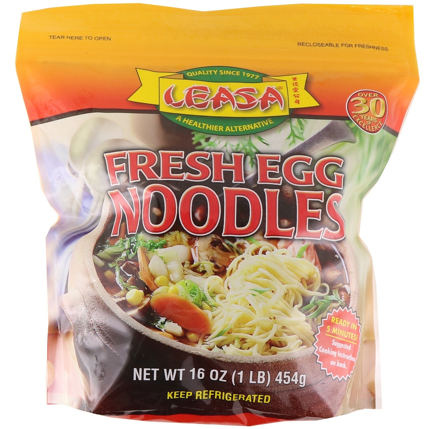 slide 1 of 1, Leasa Egg Noodles 16 oz, 16 oz