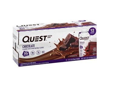 slide 1 of 1, Quest Nutrition Quest Protein Shake Chocolate 12-11 Fl. Oz. Aseptic Packs, 11 fl oz