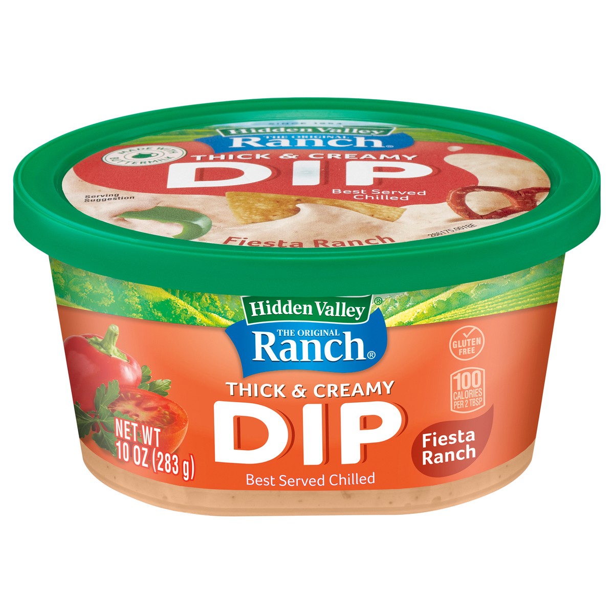 slide 1 of 1, Hidden Valley The Original Ranch Thick & Creamy Fiesta Ranch Dip 10 oz, 10 oz