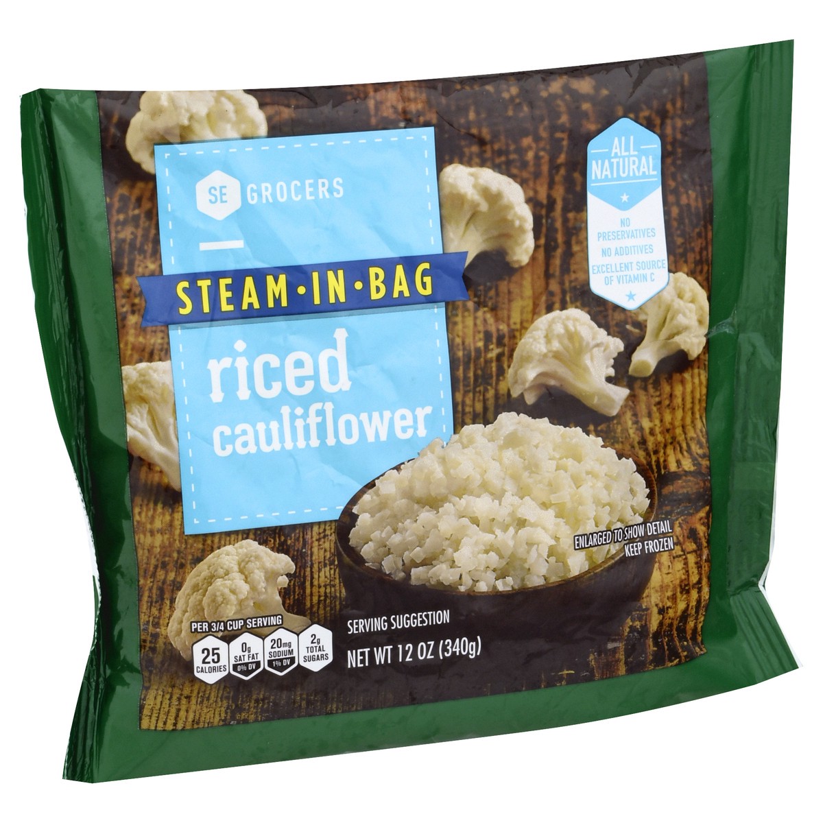 slide 7 of 11, SE Grocers Riced Cauliflower, 12 oz