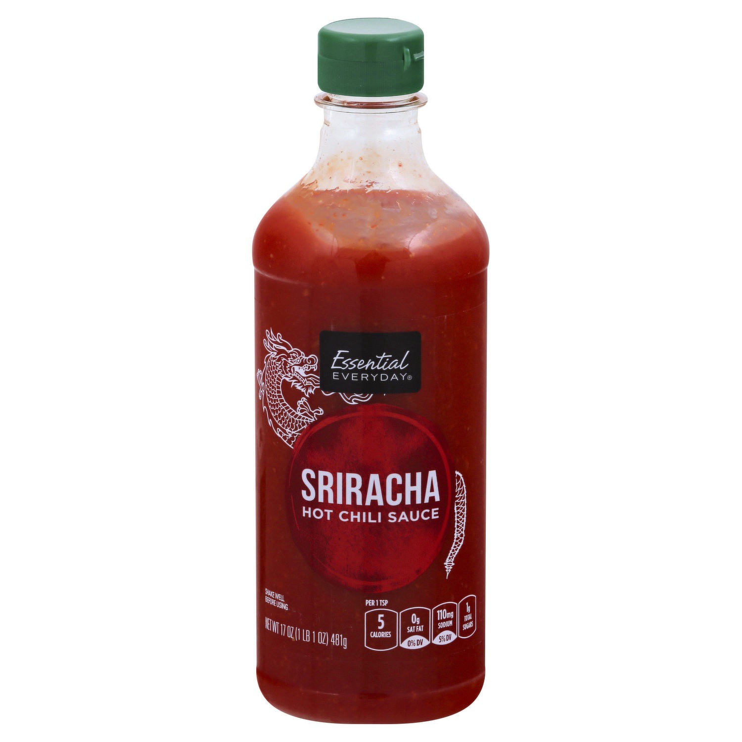 slide 1 of 1, Essential Everyday Sriracha Sauce, 17 oz