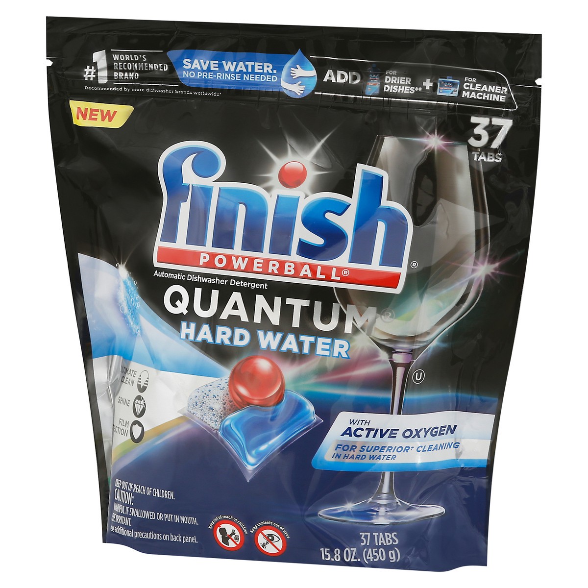 slide 3 of 9, FINISH QUANTUM™ HARD WATER - 4/37 ct., 37 ct