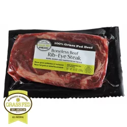 L&B Grass Fed Beef Boneless Rib Eye Steak