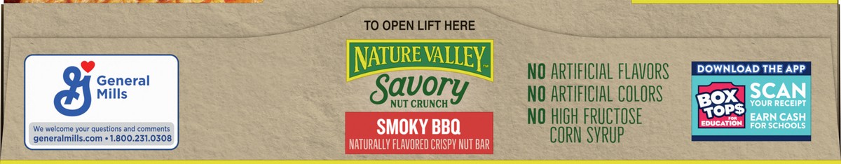 slide 9 of 9, Nature Valley Savory Nut Crunch BBQ, 5 Count, 5 ct