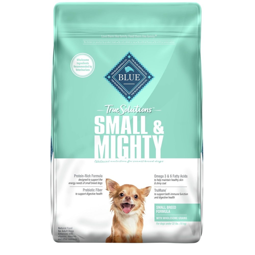 slide 1 of 1, Blue Buffalo Blue True Solutions Small & Mighty Adult Dog Food, Chicken, 11 lb