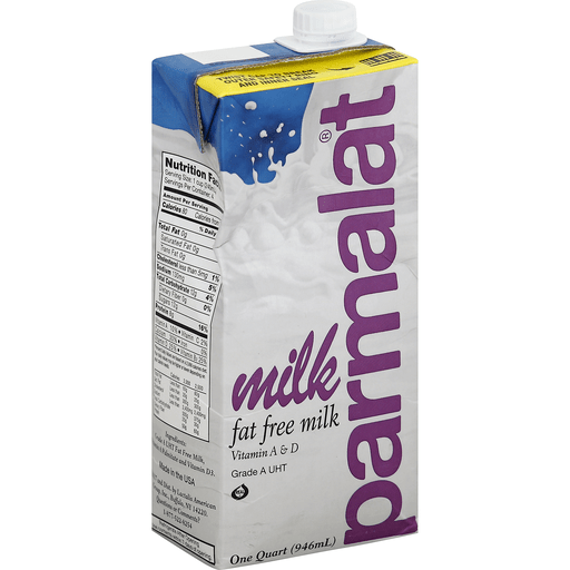 slide 2 of 2, Parmalat Uht Fat Free Milk, 1 qt