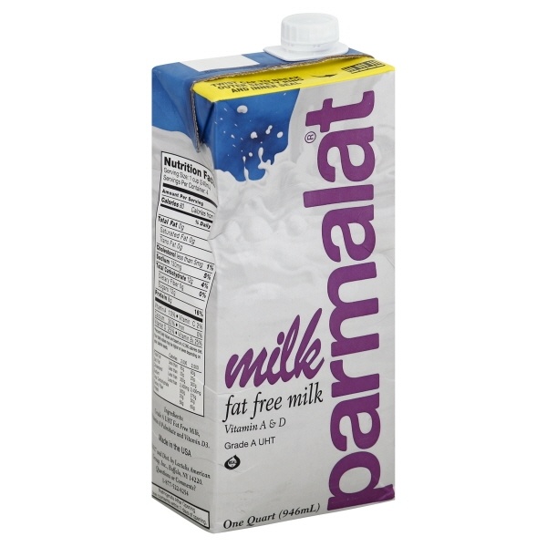 slide 1 of 2, Parmalat Uht Fat Free Milk, 1 qt