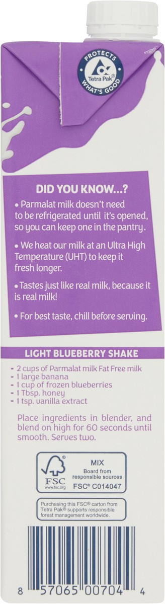 slide 6 of 12, Parmalat Milk, Fat Free Shelf Stable, 32 oz, 1 qt