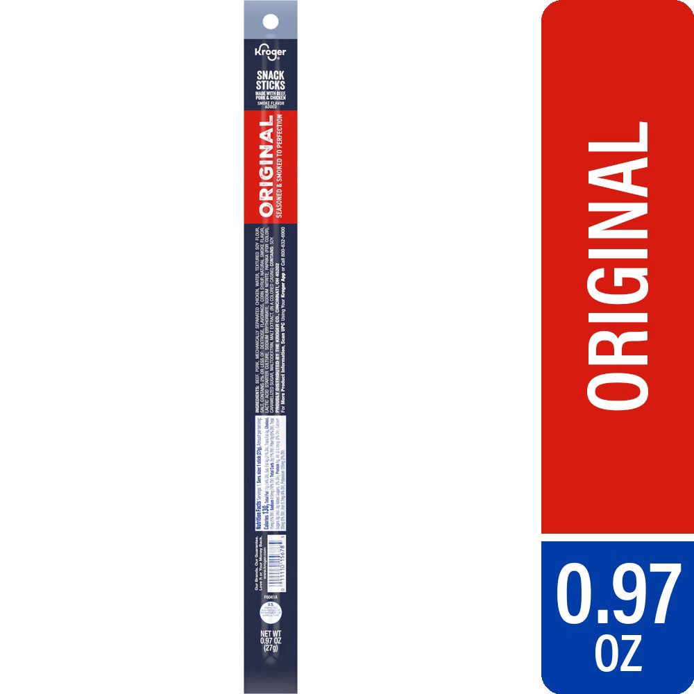 slide 1 of 1, Kroger® Single Serve Snack Stick, 1 ct (.97 oz), 1 ct
