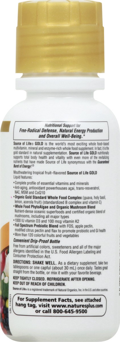 slide 9 of 9, Nature's Plus Source of Life Liquid 8 oz, 8 oz