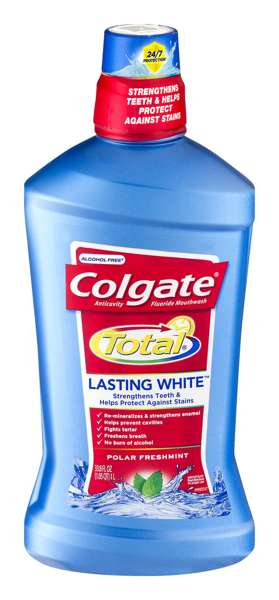 slide 1 of 1, Colgate Total Lasting White Mouthwash, 1 ct