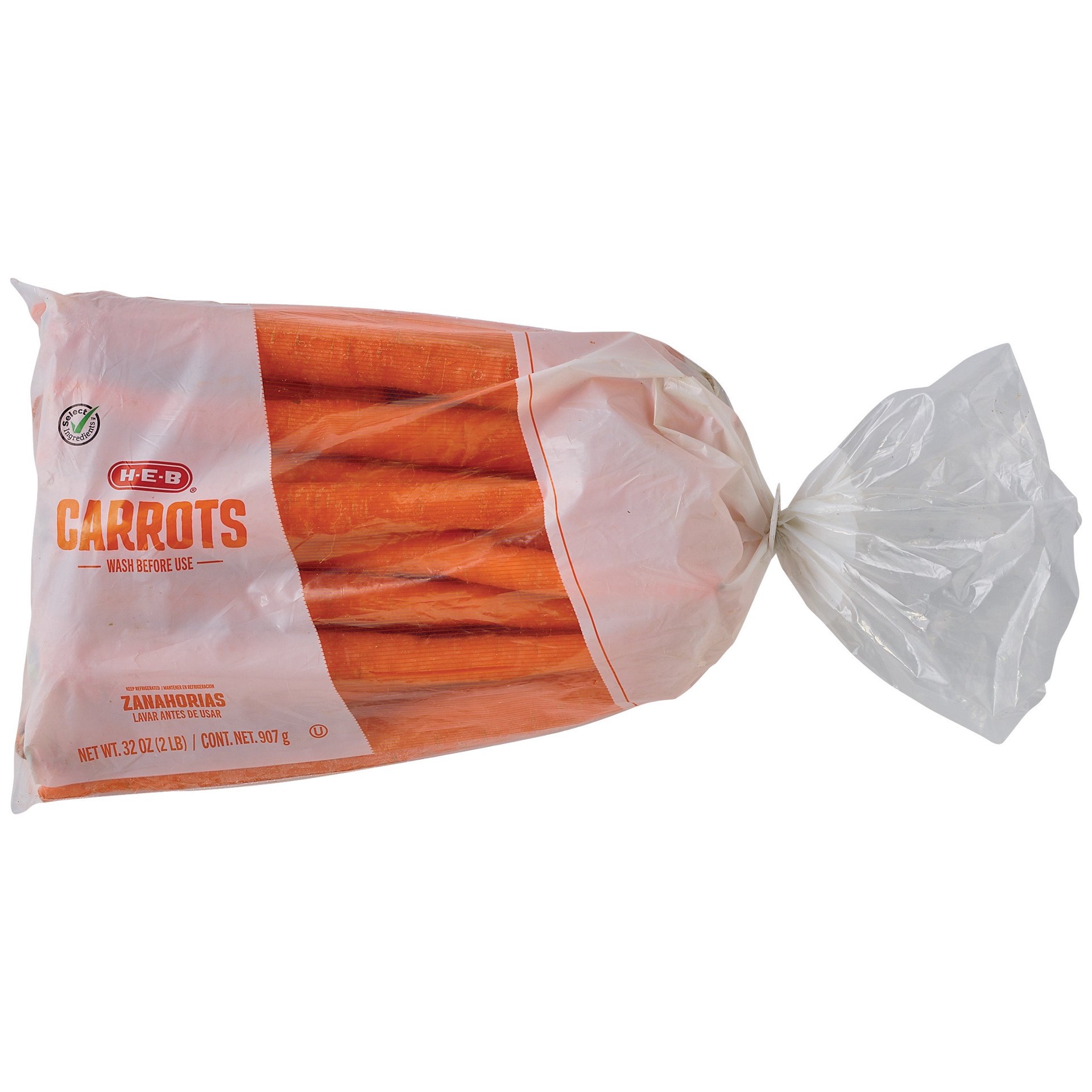 slide 1 of 1, H-E-B Select Ingredients Carrots, 2 lb